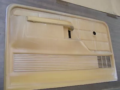 OEM Ford 1973 1979 Truck Door Panel Trim TanL 1974 1975 1976 1977 1978 F150 F100 - Image 1 of 4