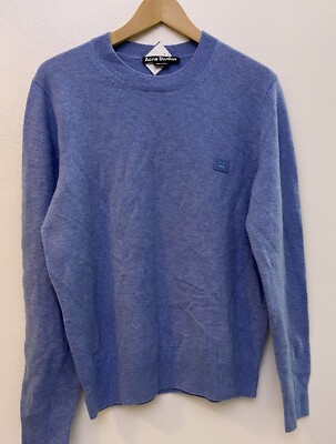ACNE STUDIOS Sweater Mini Fairview Face Blue ...