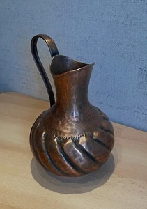 alte Kupferkanne, H  29,  Ø  19  schöne Patina - Bild 1 von 2