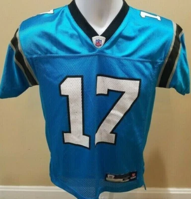 Camiseta deportiva azul para hombre Carolina Panthers NFL #17 Jake Delhomme 3XL Reebok Foto 1 de 2
