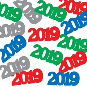 2019 Assorted Colors Confetti New Years Eve Graduation .5 oz - Picture 1 of 1