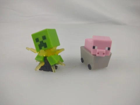 Minecraft mini Figure Ghost Series 23 and Zombie at Door Obsidian Series 4 Cover