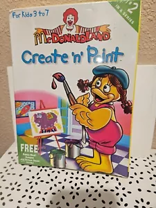 Vintage McDonaldland Create N Paint Factory Sealed PC Game Big Box 1997 - Picture 1 of 4