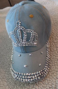 BASEBALLMÜTZE, ROBUST DENIM, STRASS, KRONE, VERSTELLBAR, NEU, OLIVIA & KATE - Bild 1 von 10