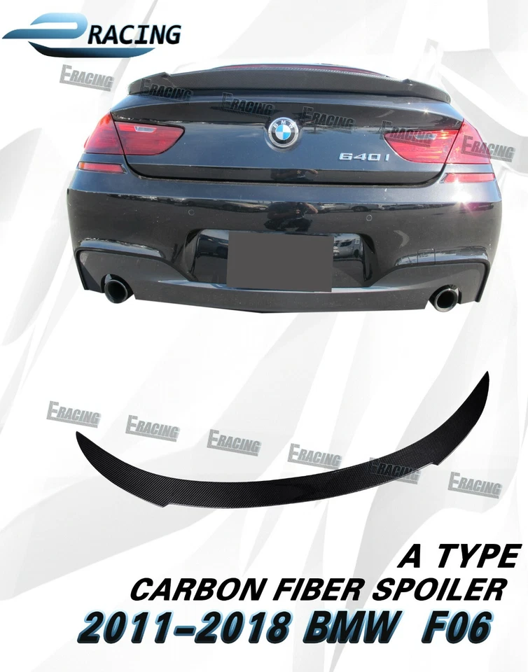 For 2011-2019 BMW F06 6-Series 640i 650i M6 Gran Coupe Carbon fiber spoiler lip - Image 1 of 4