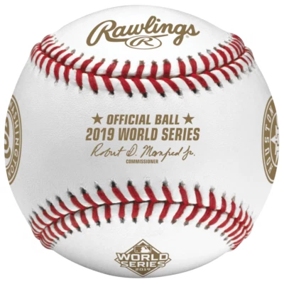 2019 MLB World Series ASTROS vs NATIONALS Dueling Baseball - Image 1 of 4