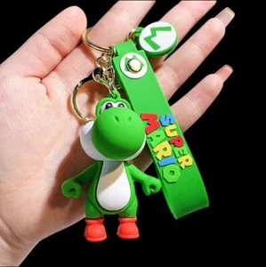 Mario Keychain Super Mario Bros. Figure Toys Cartoon Dolls Car Bag Key Ring - Picture 1 of 1