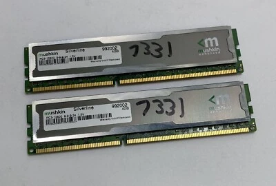 8GB Kit (2 x 4GB) Mushkin Silverline PC3-12800U 1600MHz DDR3 Computer Memory RAM - Image 1 of 4