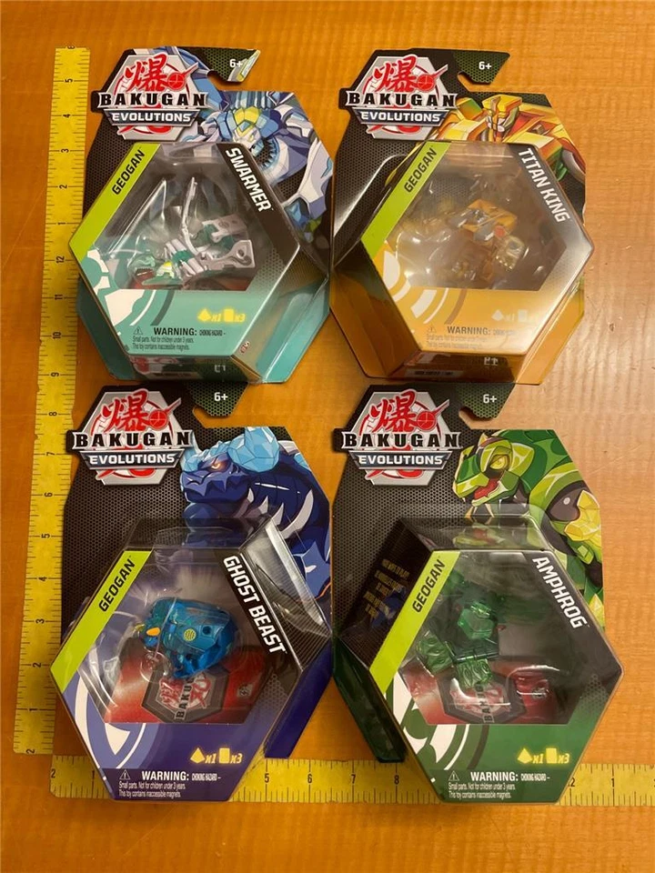 全新 BAKUGAN EVOLUTIONS GEOGAN Swarmer Ghost Beast Amphrog 或 Titan King — 第 1/1 张图片