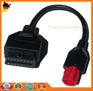 Adaptador 6Pin Moto Bicicleta Diagnóstico para KTM Moto Guzzi Piaggio Vespa Honda - Imagen 1 de 10