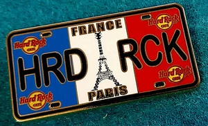 PIN Hard Rock Café serie matrícula parís bandera francesa torre eiffel 2015 - Imagen 1 de 1