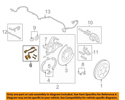 Kit de resorte de retorno zapata de palanca de freno/estacionamiento trasero Ford F150 2009-2011  Foto 1 de 4