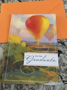 Graduation Congratulations Hot Air Balloons Hallmark Heartline Greeting Card - Picture 1 of 8