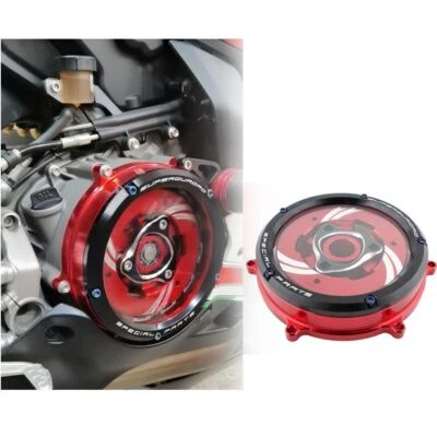 Cubierta de embrague transparente apta para Ducati Panigale 1199 R/1199S V2 1299 959 Panigale V2 Foto 1 de 4