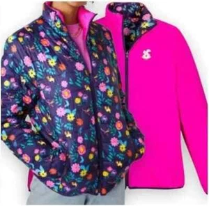 NWT Disney Alice in Wonderland Reversible Puffer Coat Sz 2XL - Picture 1 of 9