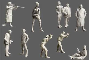1/72 Resin Soldier Spy 10 Person Group - Picture 1 of 2