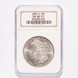 1898-O Morgan Silver Dollar NGC MS64 PL - Picture 1 of 2