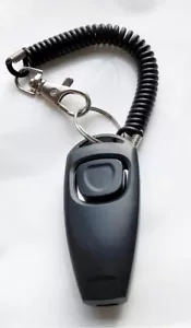 Pet Training Clicker Whistle with Wrist Strap - Dog Training Clicker, black - Picture 1 of 3