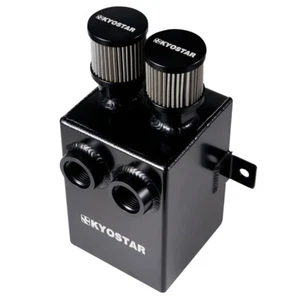 2L 12AN Ölentlüfter Baffled Aluminium Auffangbehälter Dose & Filter & 10AN Ablasshahn - Bild 1 von 6