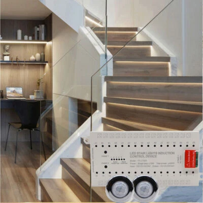 Motion sensor stair light 32 steps Stairway ladder strip controller Step system - Image 1 of 4
