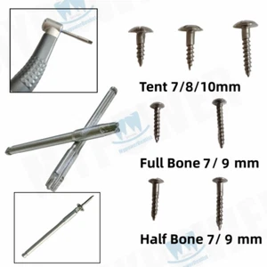Dental Bone Screw GBR Tent Screws Full/Half Thread TC4 Contra Driver Handpiece - Picture 1 of 21
