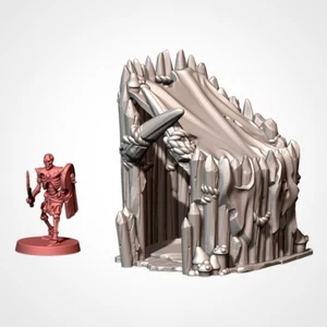 Medieval Faire - Cottage 2 - Txarli Factory Terrain Scenery - RPG 28mm Tabletop - Picture 1 of 3