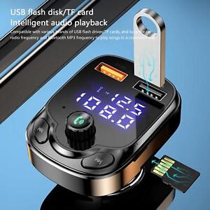 USB Car MP3 Radio Adapter QC3.0 Fast Charger Wireless Bluetooth FM Transm Z2M2