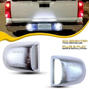 Luz de etiqueta LED cromada blanca para matrícula Tahoe Suburban Yukon XL 2000-2006 - Imagen 1 de 9