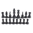 (Large-75mm) 32PCS Chess Pieces Plastic Chess Set Chess Pieces Only