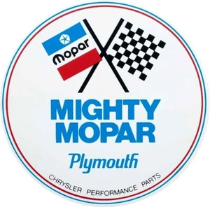 Mighty Mopar Performance 4" Classic Vintage sticker decal NHRA RatRod Street Rod - Picture 1 of 1