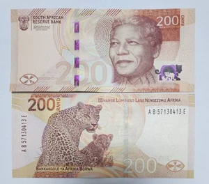 South Africa 200 Rand 2023 P 152 AB Prefix NEW UNC Banknote - Picture 1 of 2