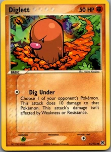 Diglett - 061/112 - Common - Non Holo - FireRed & LeafGreen - NM - Picture 1 of 2