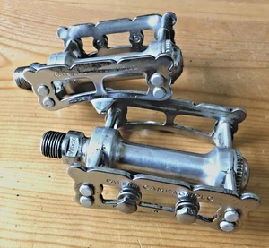 Campagnolo Record Pista Pedals Pair, Silver, VGC, 1970s/80s - Picture 1 of 10