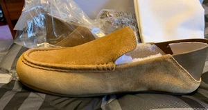 Nuevo con etiquetas Zapatilla Vince en caja 8M Gino 2 genuina forrada de piel de oveja bolsa antipolvo camel - Imagen 1 de 8