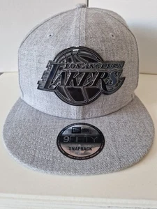 Los Angeles Lakers New Era 9 Fifty Mens Grey Snapback One Size Fits All - Picture 1 of 6