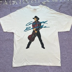 Camiseta De Colección Años 90 Garth Brooks Blanca Gráfica Una Cara Talla XL Hanes Beefy - Imagen 1 de 8