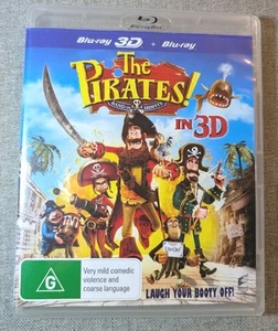 The Pirates! Band of Misfits 3D (Blu-ray, 2012) All Regions Action Adventure - Picture 1 of 3