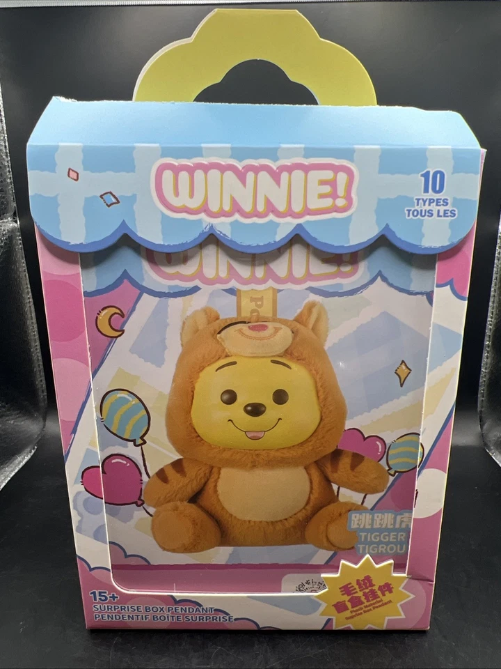 Miniso Winnie The Pooh Naughty Party Plush Vinyl Toy Unopened Blind Box