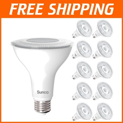 10 Pack LED Flood Light Bulbs, 75W Equivalent, Dimmable - Image 1 of 4