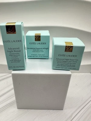 3 Pc Estée Lauder Advanced Night Repair & Revitalizing Supreme Set Travel NIB - Image 1 of 4