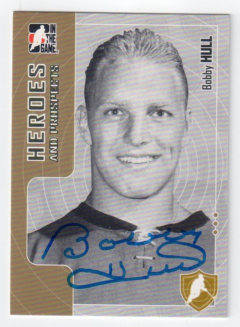 Bobby Hull Ice Hockey Autographed Sports Trading Card Singles for