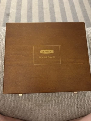 Derwent Inktense 48  Wooden Box Set – Fine Art Watercolor Pencils, England - Image 1 of 4