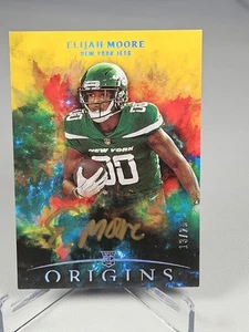 2021 Panini Origins Rookie Auto Gold 13/25 Elijah Moore Rookie Auto RC - Picture 1 of 2