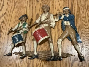 VTG SEXTON SPIRIT OF '76 METAL WALL PLAQUE REVOLUTIONARY SOLDIERS DRUMMERS, FIFE - Picture 1 of 8
