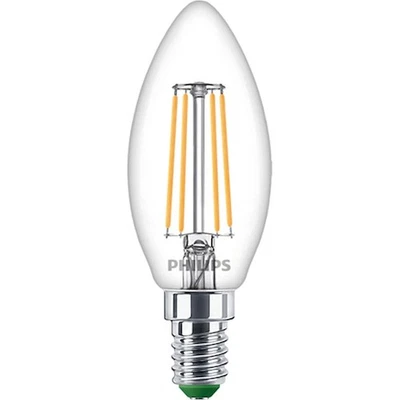 Lampadina a candela a filamento Ultra Efficiente  trasparente Philips 40W B35 E - Immagine 1 di 2