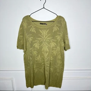 Top túnica floral verde ganchillo de algodón orgánico Gudrun Sjoden para mujer XL - Imagen 1 de 7
