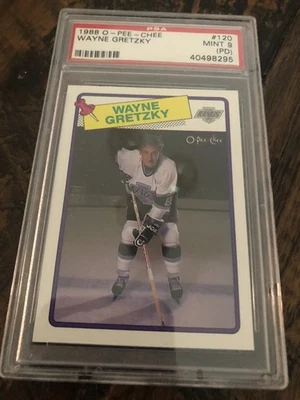 Wayne Gretzky 1988 OPC O PEE CHEE NHL Hockey 120 HOF PSA 9 MINT L A Kings - Image 1 of 4