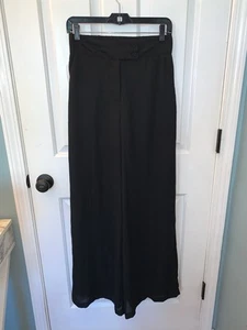 NWT Timing Womens Size S Black Wide Leg Long Trouser Pant Business Casual Boho - Picture 1 of 5