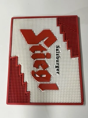 RARE SALZBURGER Stiegl Beer Red Rubber Bar Mat - Image 1 of 4