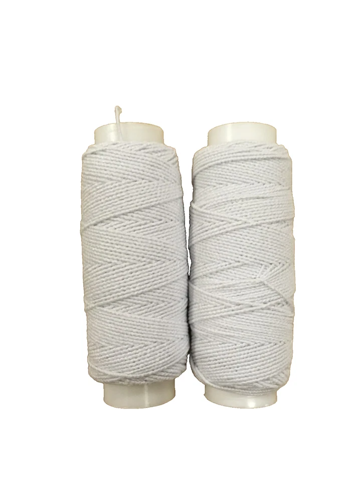 filo elastico cucito bianco mt. 20  pz.2 - Immagine 1 di 1